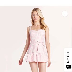 pink amanda uprichard romper